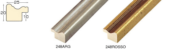 Complete set of corner samples of moulding 248 (3 pieces)