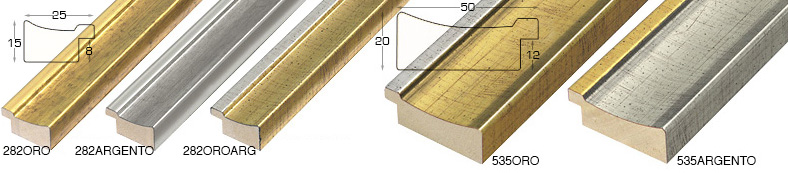 Corner sample of moulding 282ORO