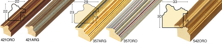 Corner sample of moulding 421ORO