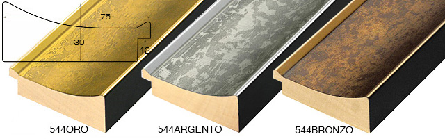 Moulding ayous width 75mm Height 20, gold, gold finish