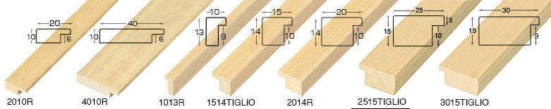 Moulding ramin, width 10mm, height 13 - bare timber