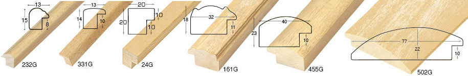 Corner sample of moulding 24G