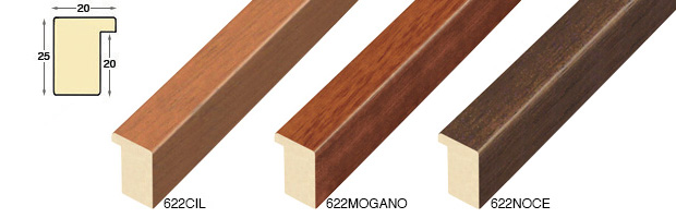 Moulding ayous, width 20mm height 25 - natural timber