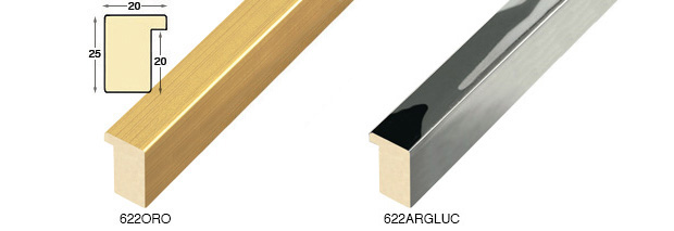 Corner sample of moulding 622ORO