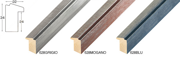 Complete set of corner samples of moulding 628 (3 pieces)