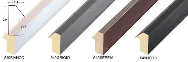 Complete set of corner samples of moulding 649 (4 pieces)