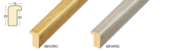 Complete set of corner samples of moulding 691 (2 pieces)