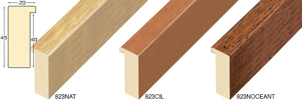 Complete set of corner samples of moulding 823 (4 pieces)