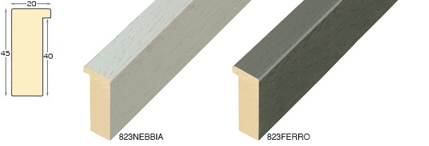 Complete set of corner samples of moulding 823 (4 pieces)