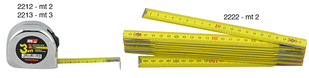 Retractable measuring tape - 2 metres