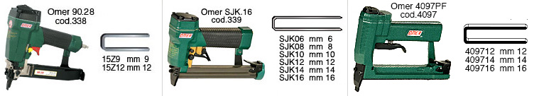 Omer 90.28 air gun for staples type 90