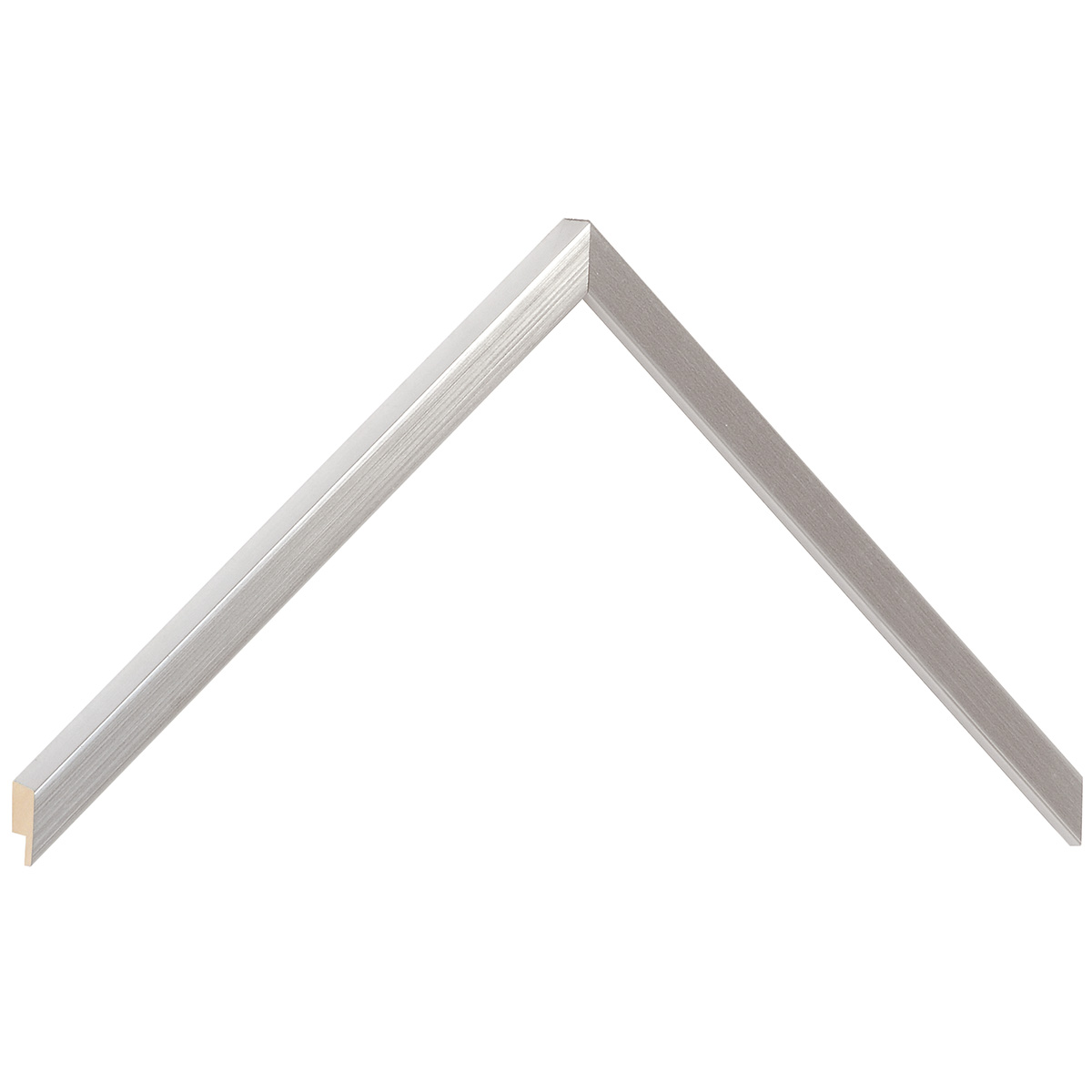 Moulding finger-jointed pine, width 10mm, height 14 - Silver - Sample