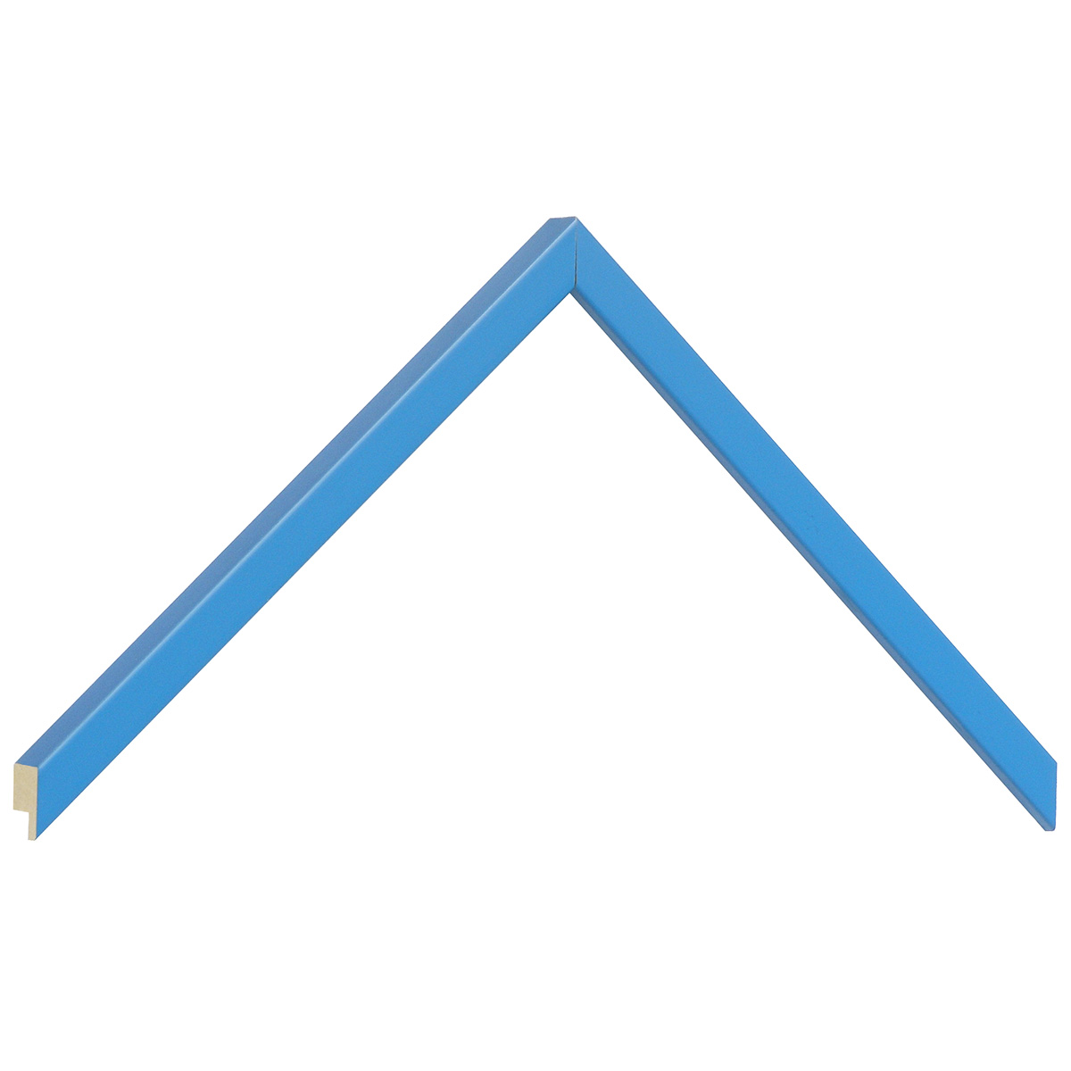 Moulding ramin, width 10mm, height 14 - Light Blue - Sample