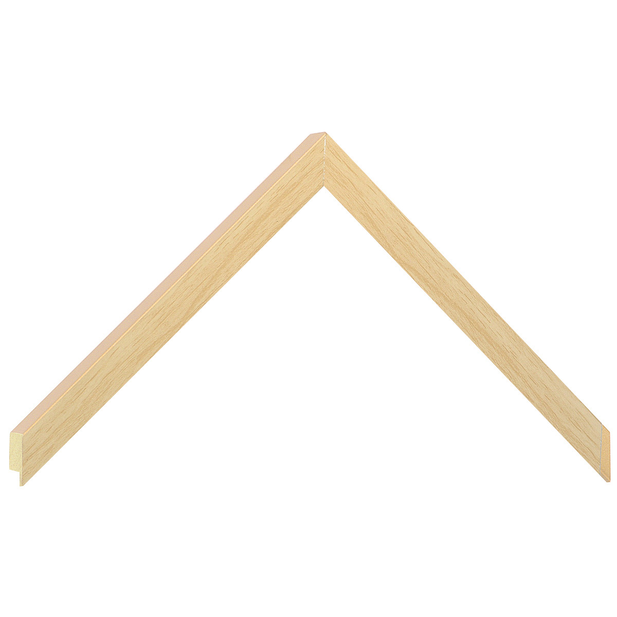 Moulding ayous, width 12mm, height 20 - Natural timber - Sample