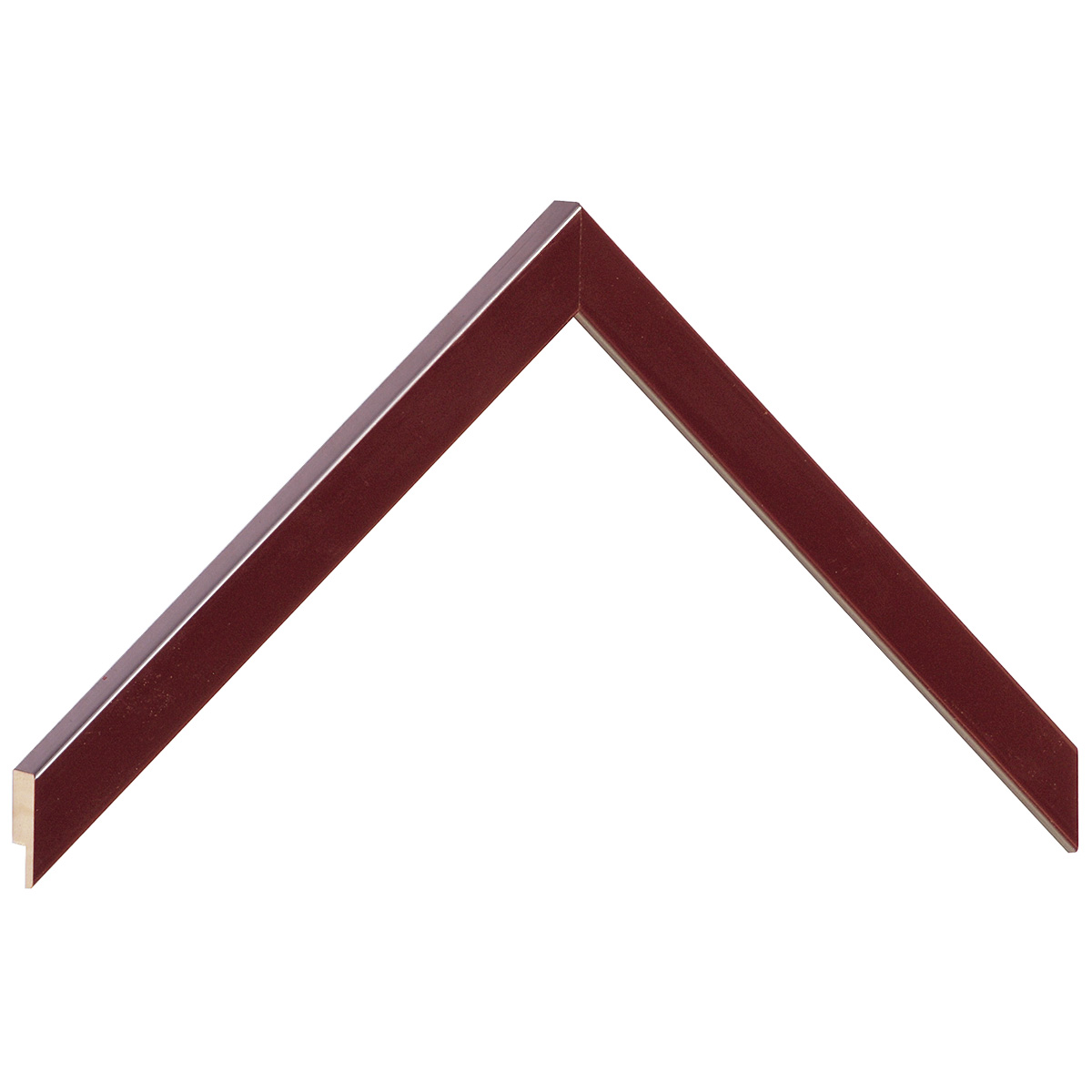 Moulding ayous - width 15mm height 14 - Glossy burgundy - Sample