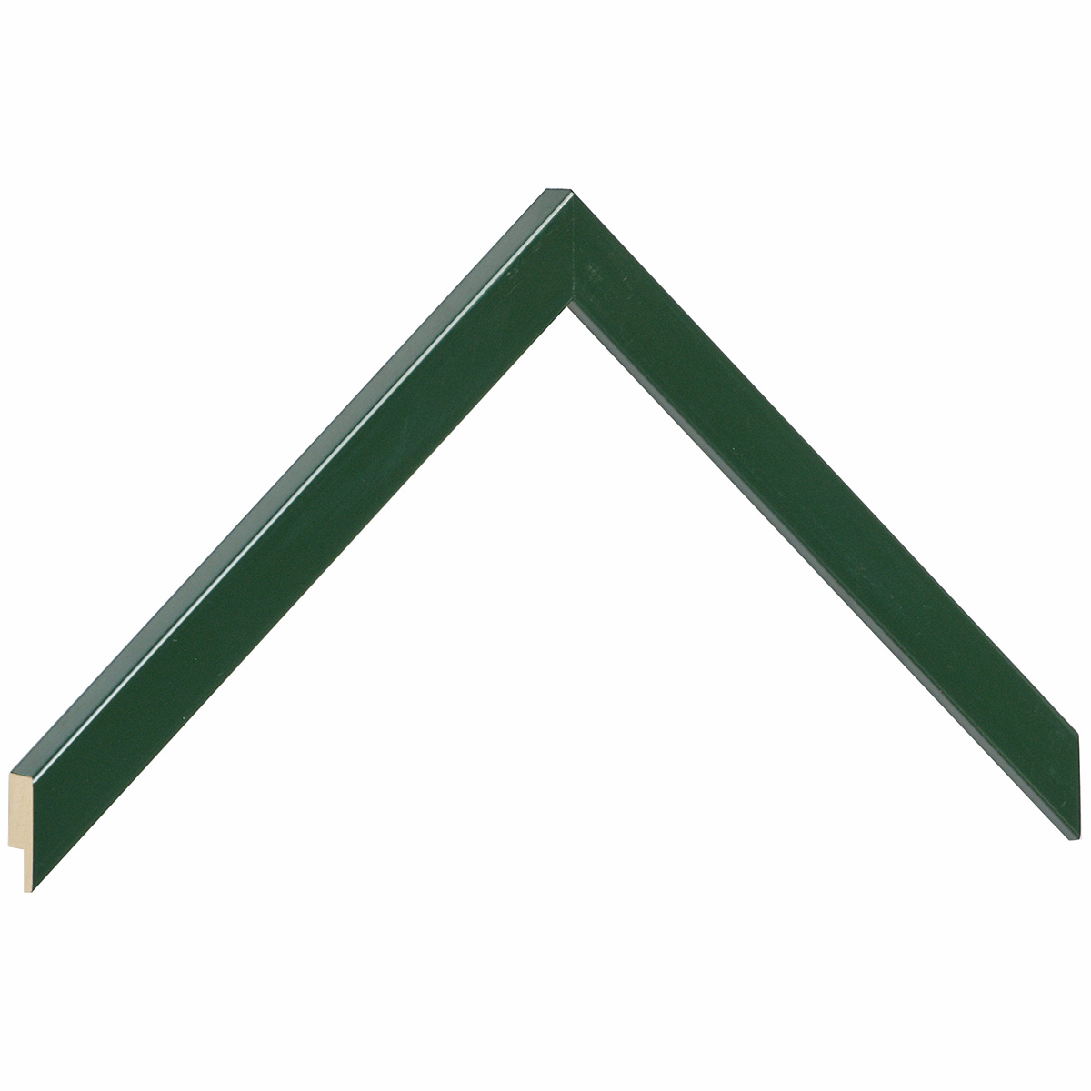 Moulding ayous - width 15mm height 14 - Glossy green - Sample