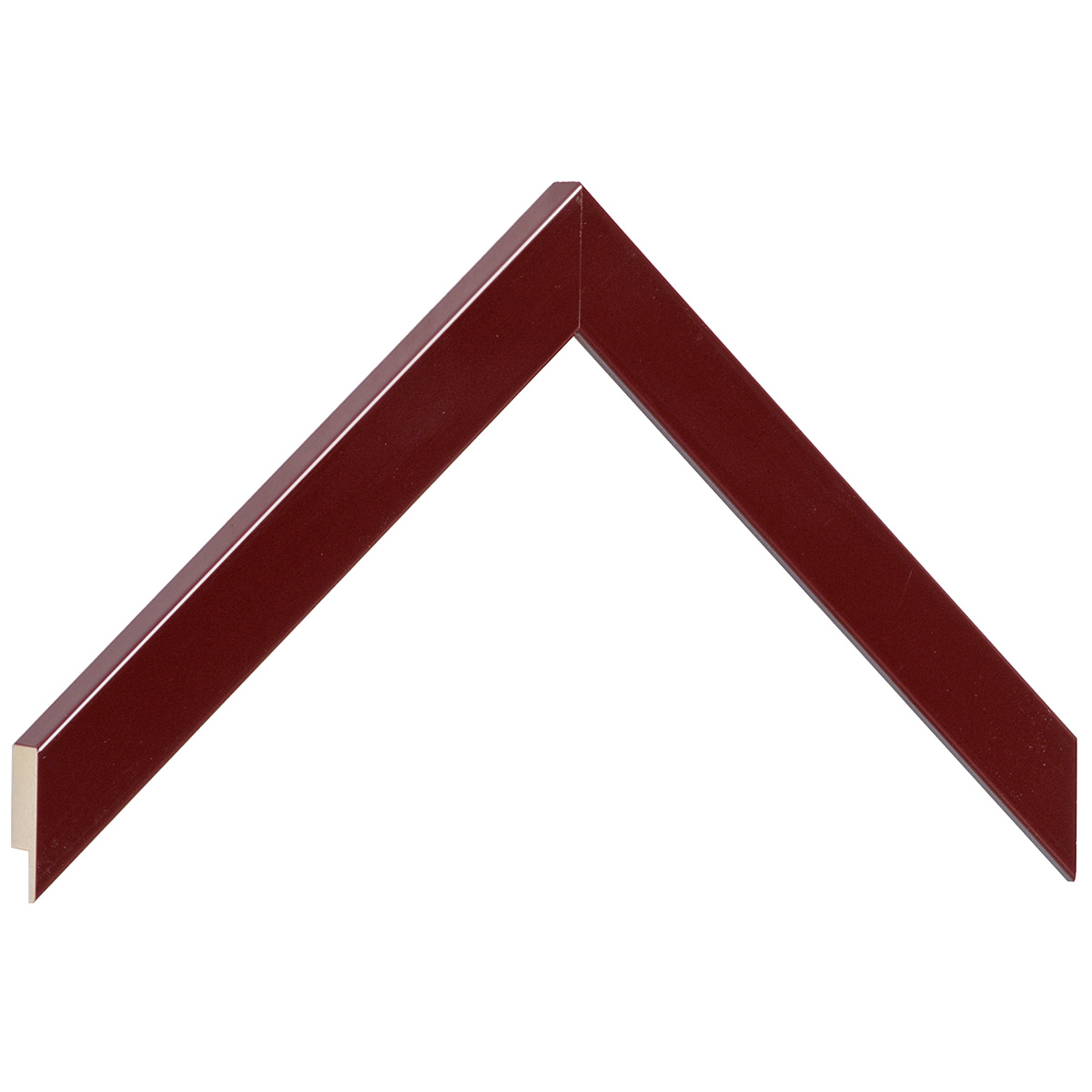 Moulding ayous, width 20mm, height 14 - Glossy Burgundy - Sample