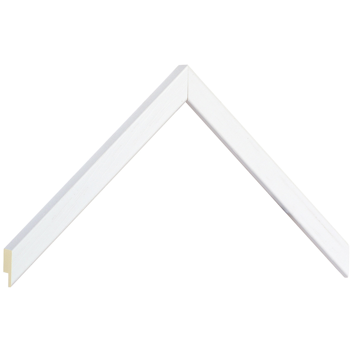 Moulding ayous width 15mm height 14 - white, open grain - Sample