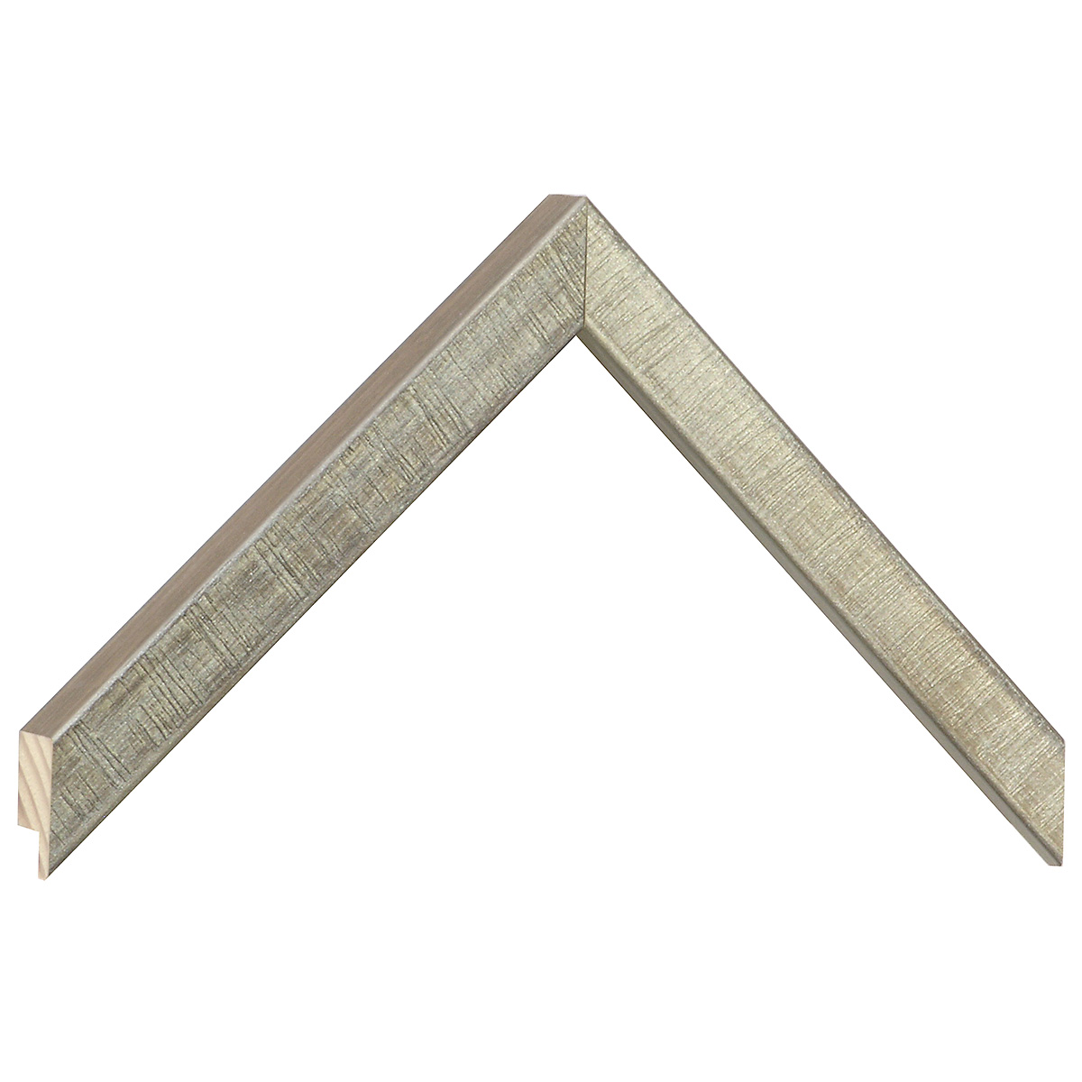 Moulding finger-jointed fir Width 19mm Height 21 - Bronze finsh - Sample