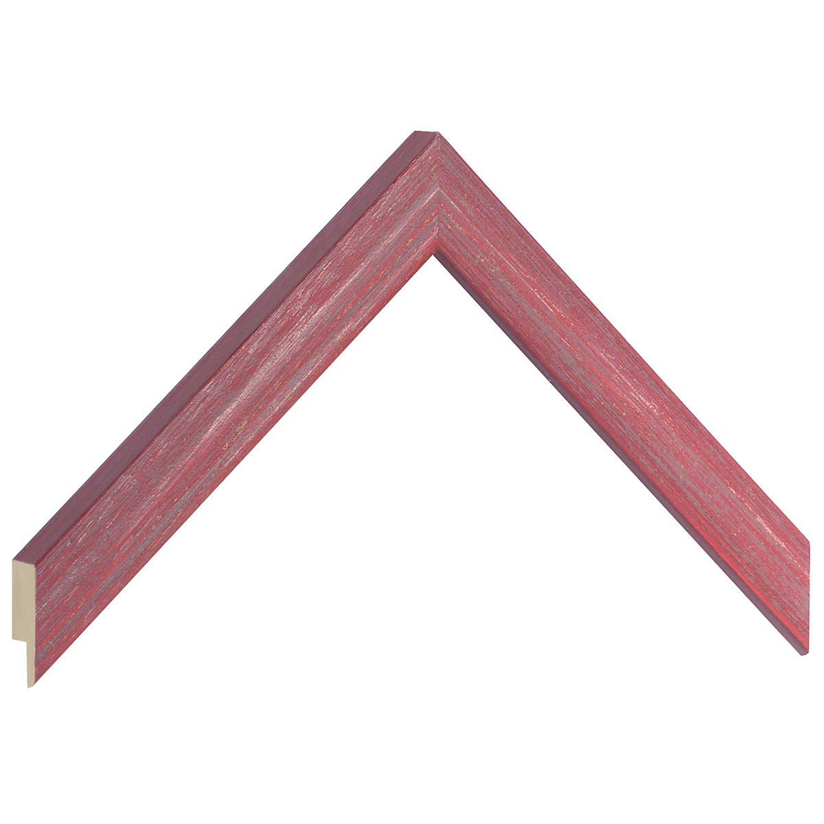 Moulding ayous, width 20mm, height 15 - Red - Sample