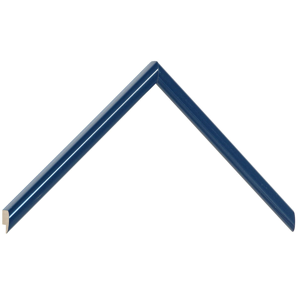 Moulding ramin, width 11mm, height 13 - Glossy Blue - Sample