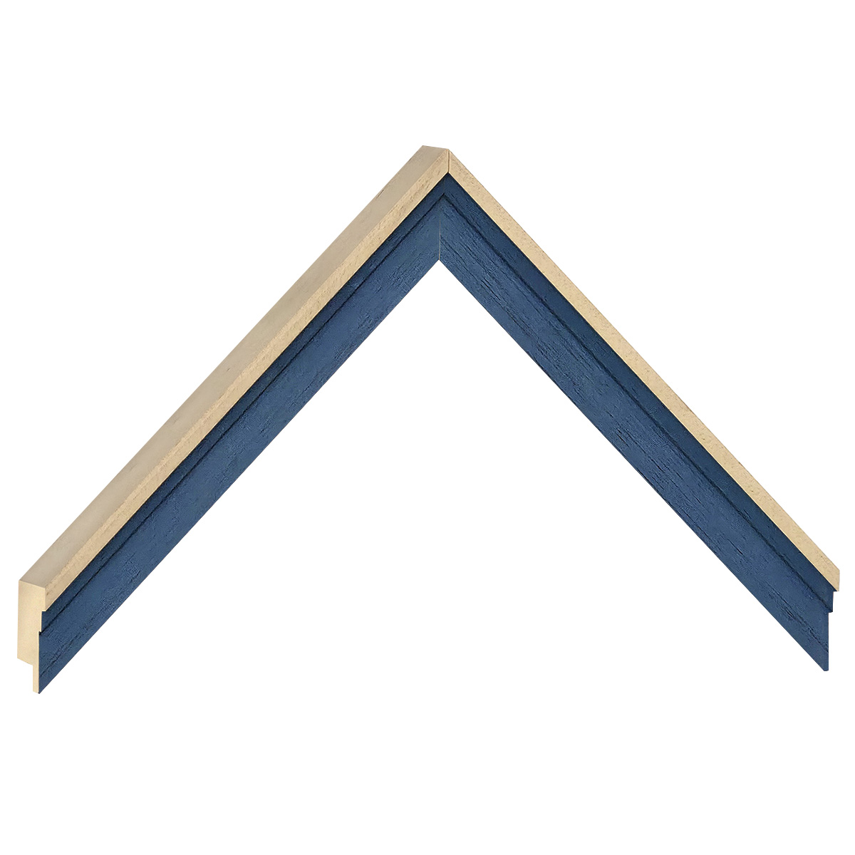 Moulding ayous, width 19mm, height 22 - Blue - Sample