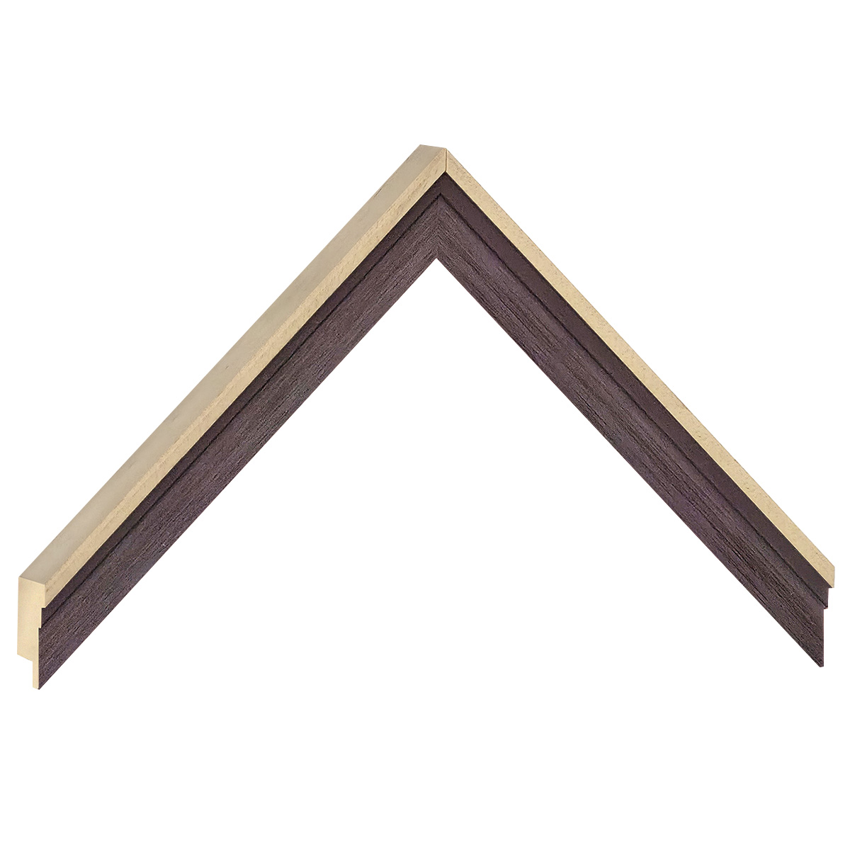 Moulding ayous, width 19mm, height 22 - Plum colour - Sample