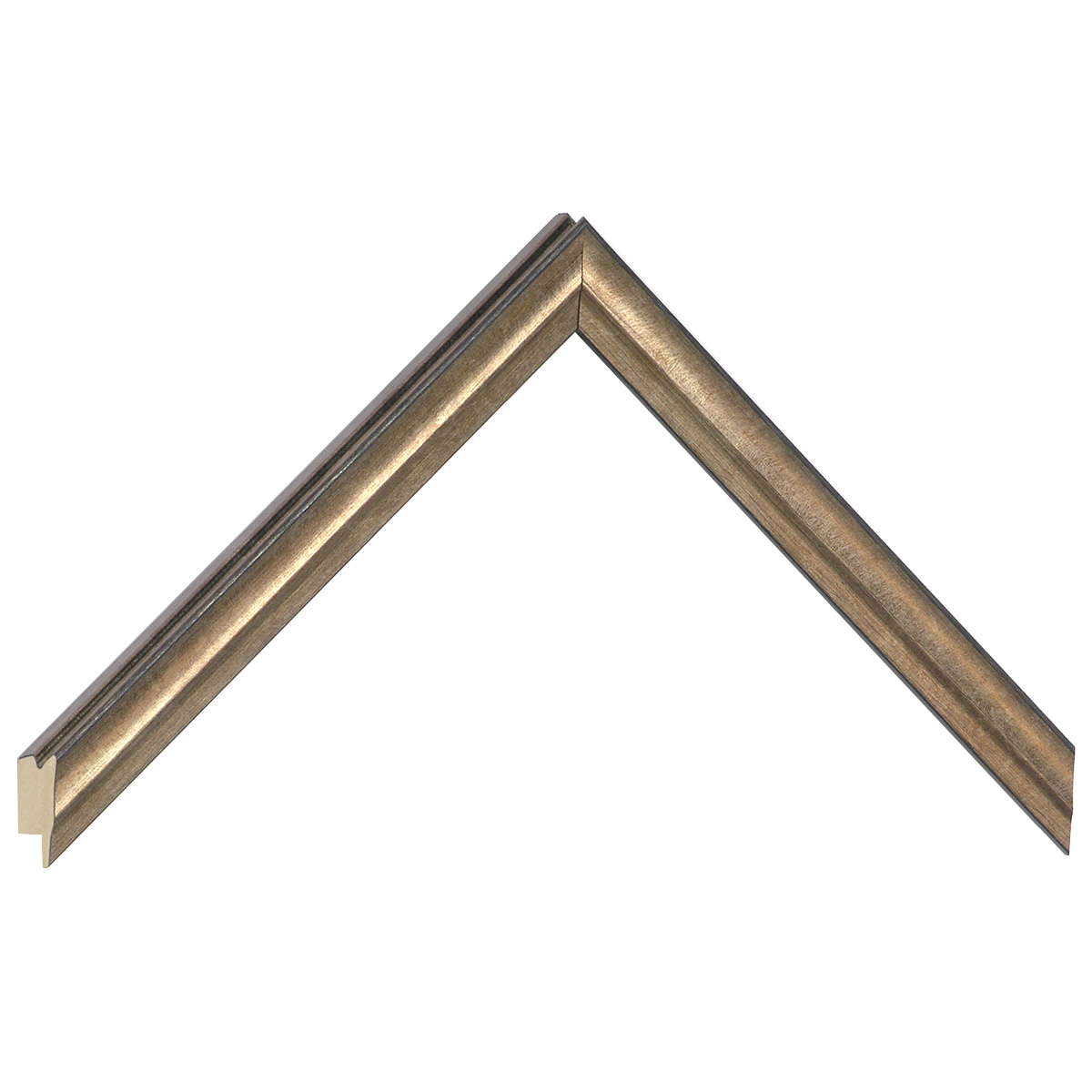 Moulding finger-jointed pine, width 16mm, height 16 - Bronze - Sample