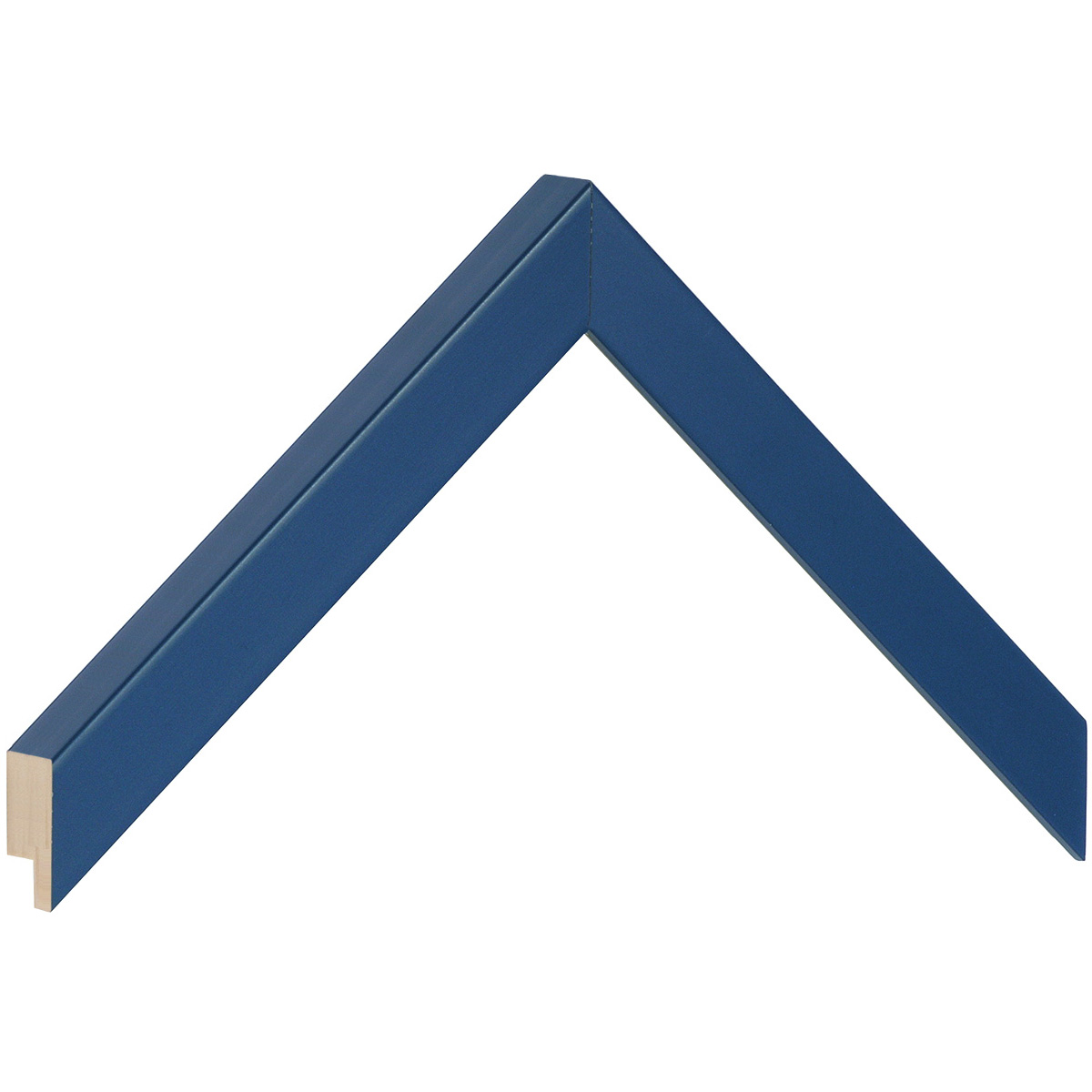 Moulding finger-jointed pine, width 20mm, height 20 - Blue - Sample
