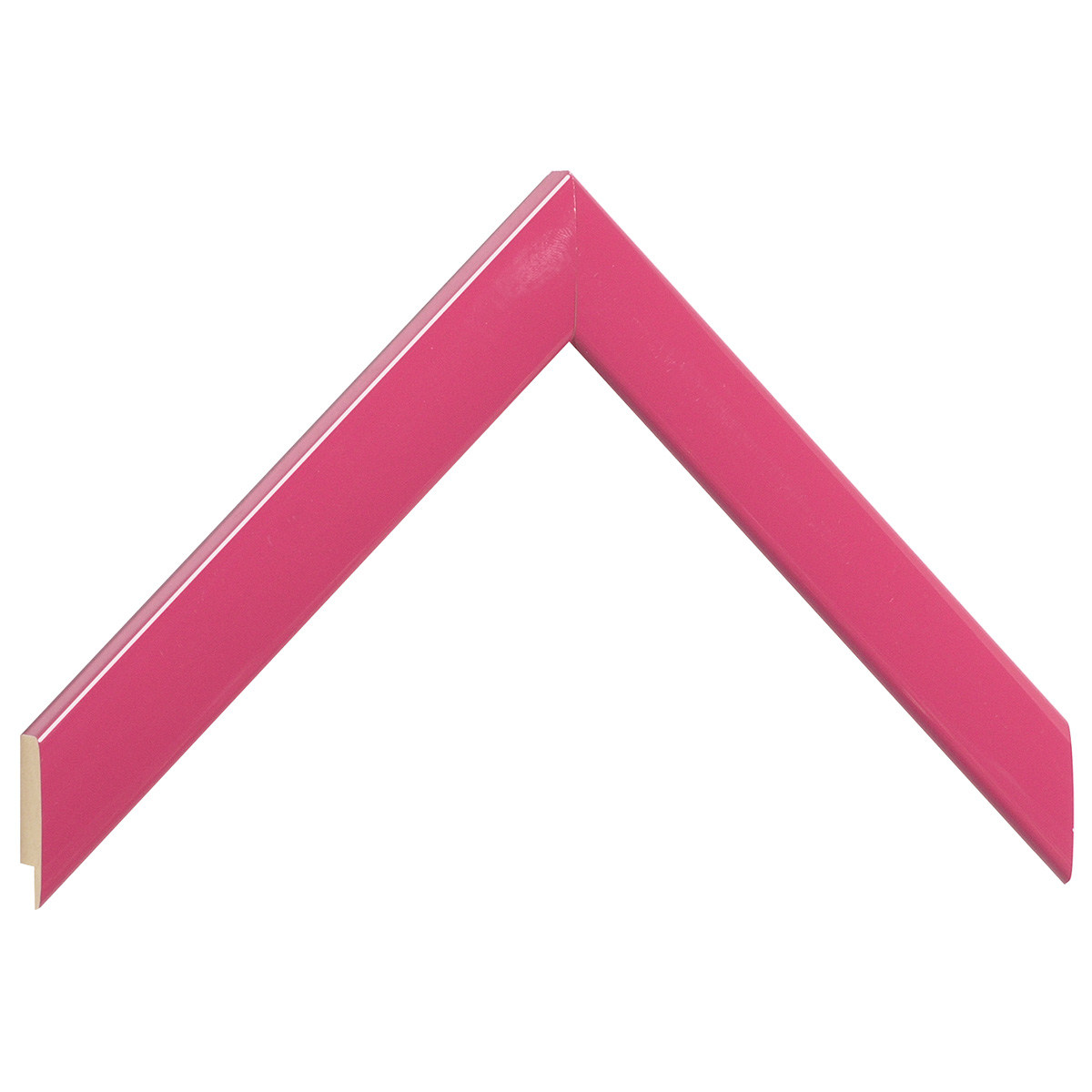 Moulding ayous, width 23mm, height 13 - Glossy Pink - Sample