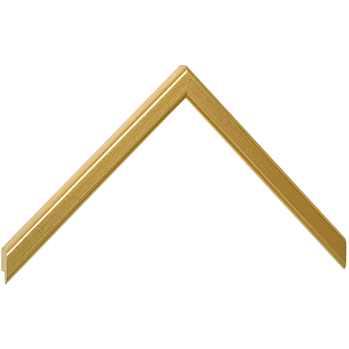 Moulding fingerjointed pine, width 14mm, height 14 - Gold - Sample