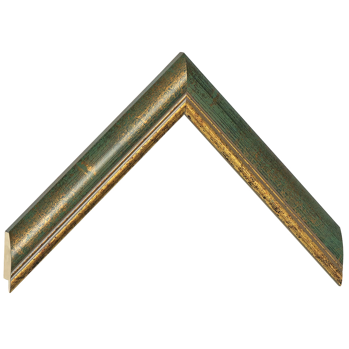 Moulding ayous, width 26mm, height 14 - Forest green - Sample