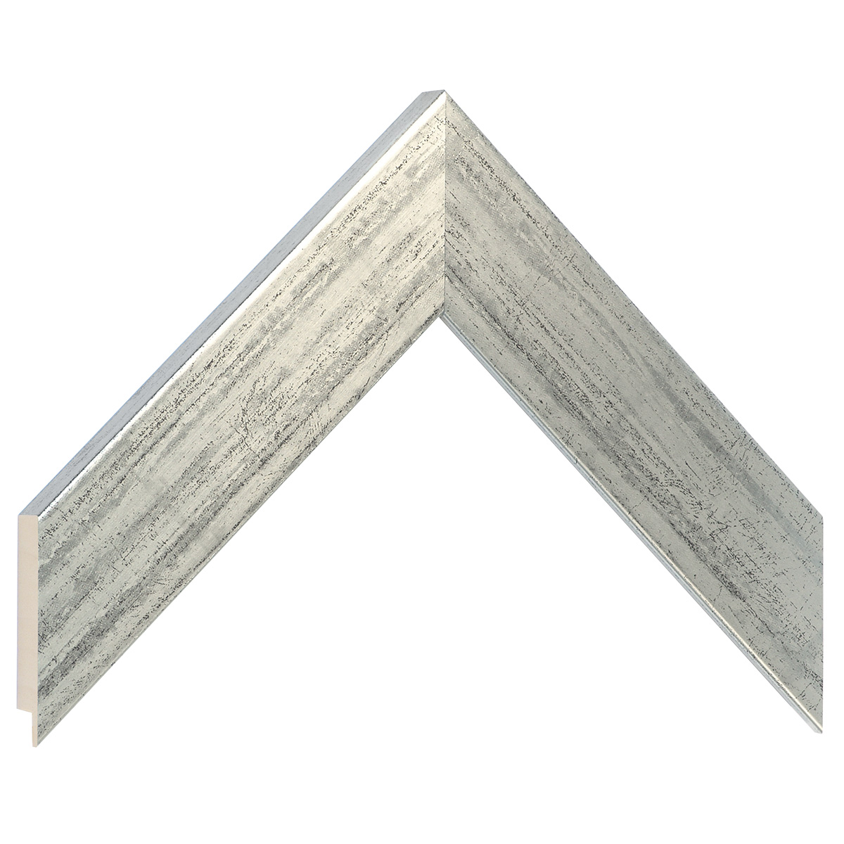 Moulding ayous, width 40mm height 16 - distressed silver - Sample