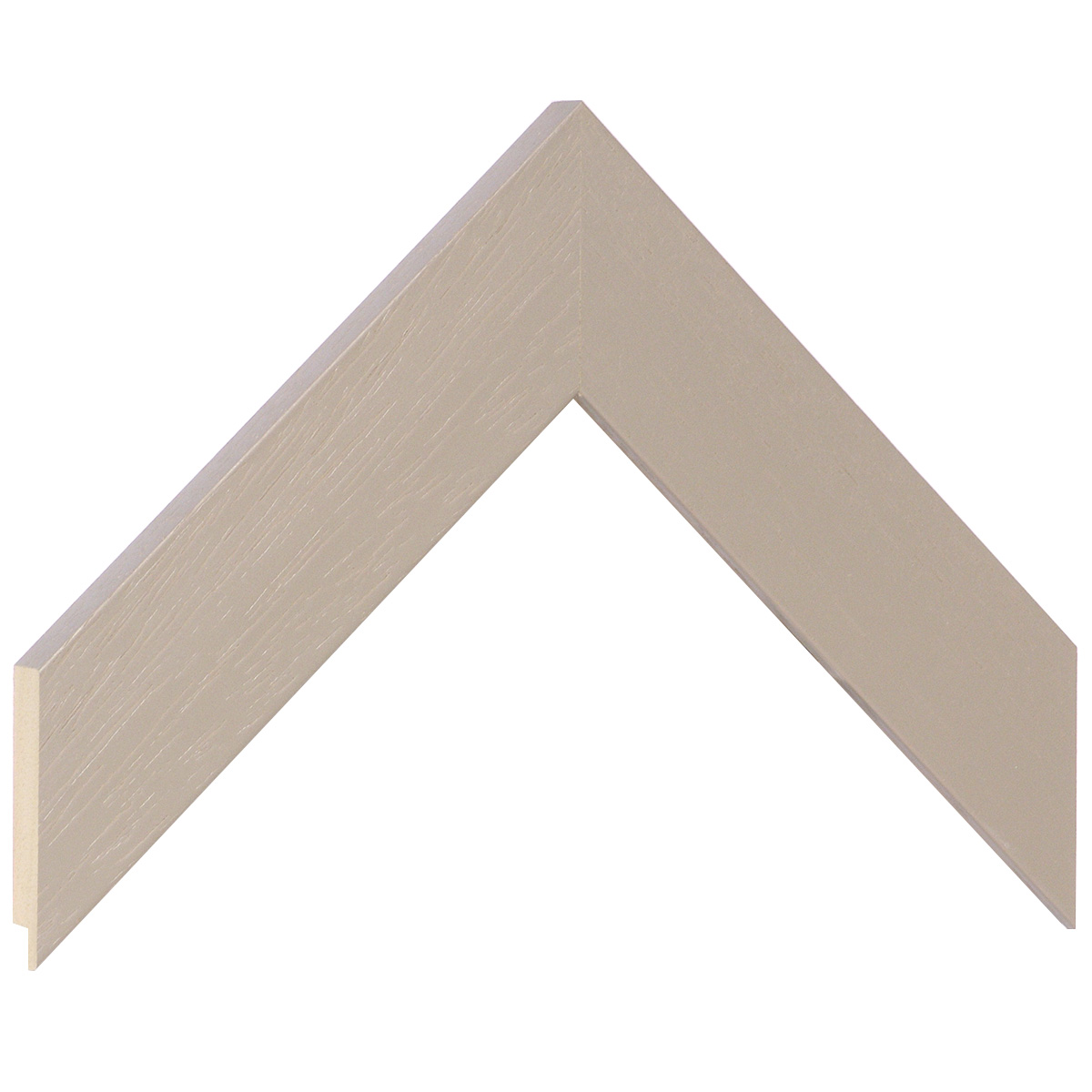 Moulding ayous, width 40mm height 16 - beige, open grain  - Sample