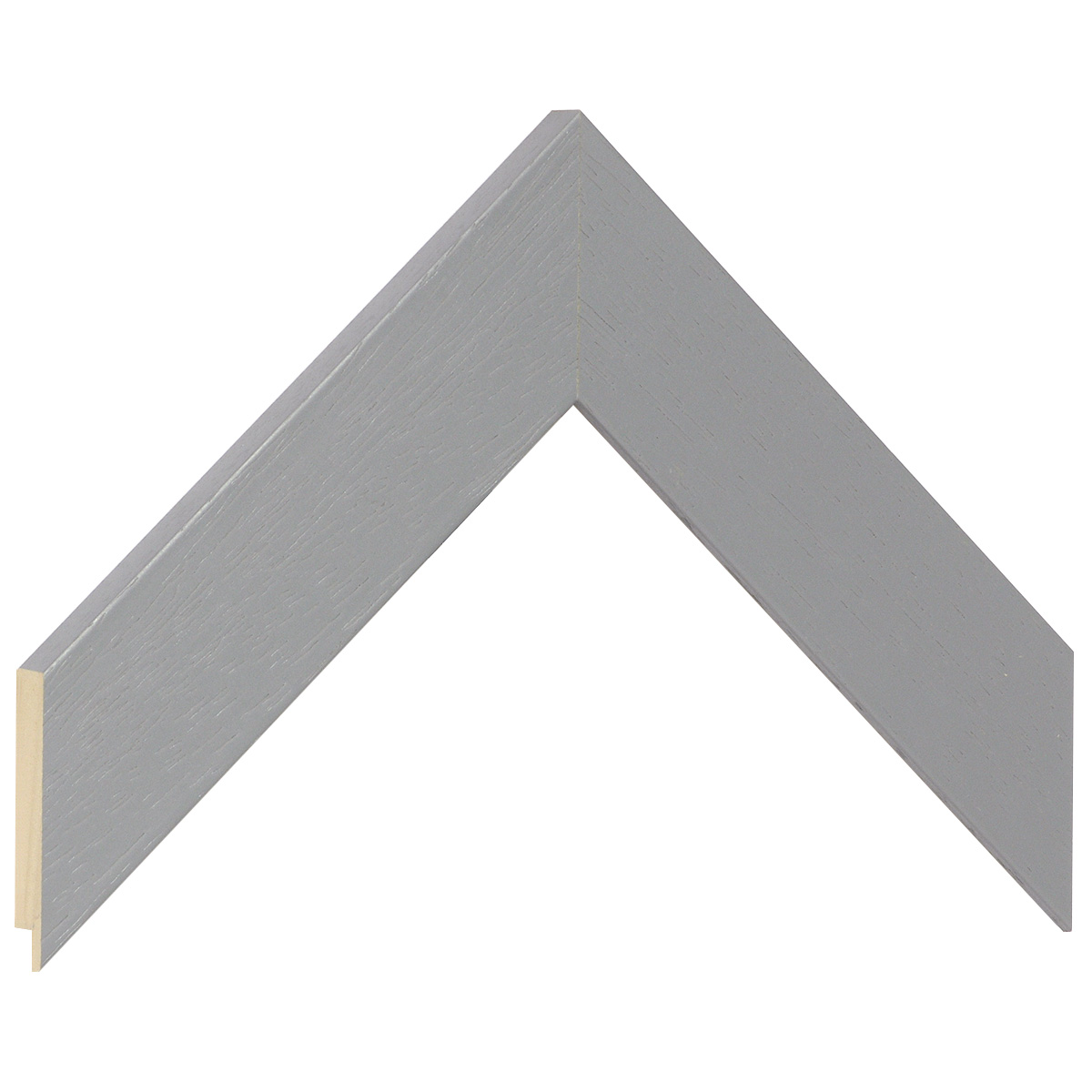 Moulding ayous, width 40mm, height 16 - Smoke gray, open grain - Sample