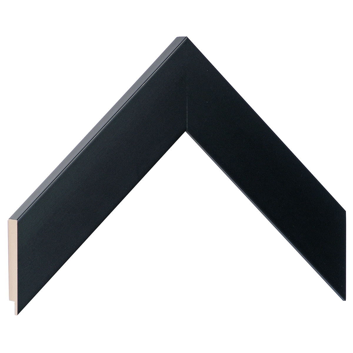 Moulding ayous, width 40mm, height 16 - Matt Black - Sample