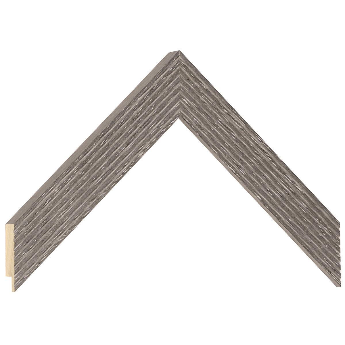 Moulding ayous, widht 29mm, height 20 - Smoke - Sample