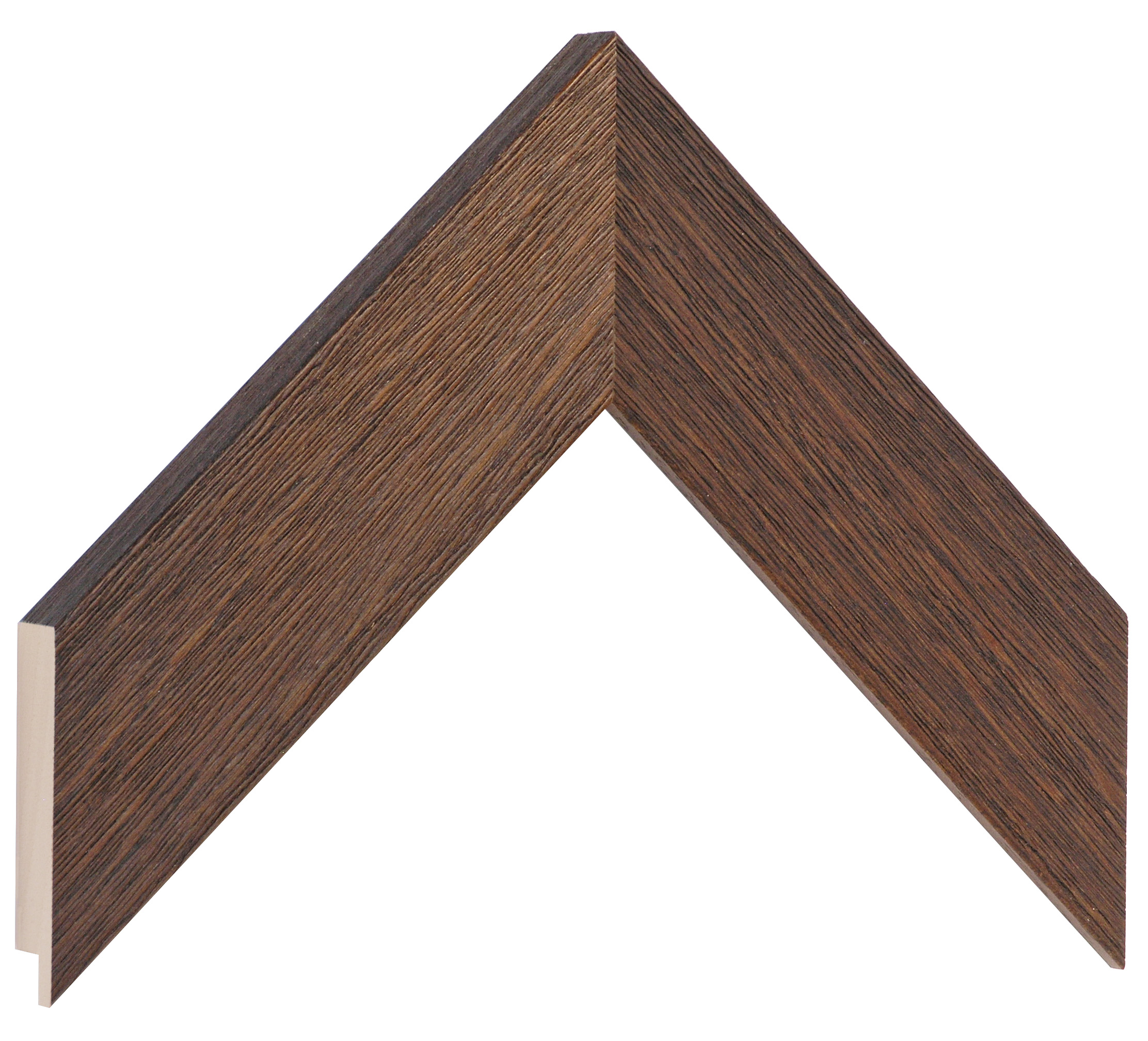 Moulding ayous, width 48mm height 20 - Walnut, open grain - Sample