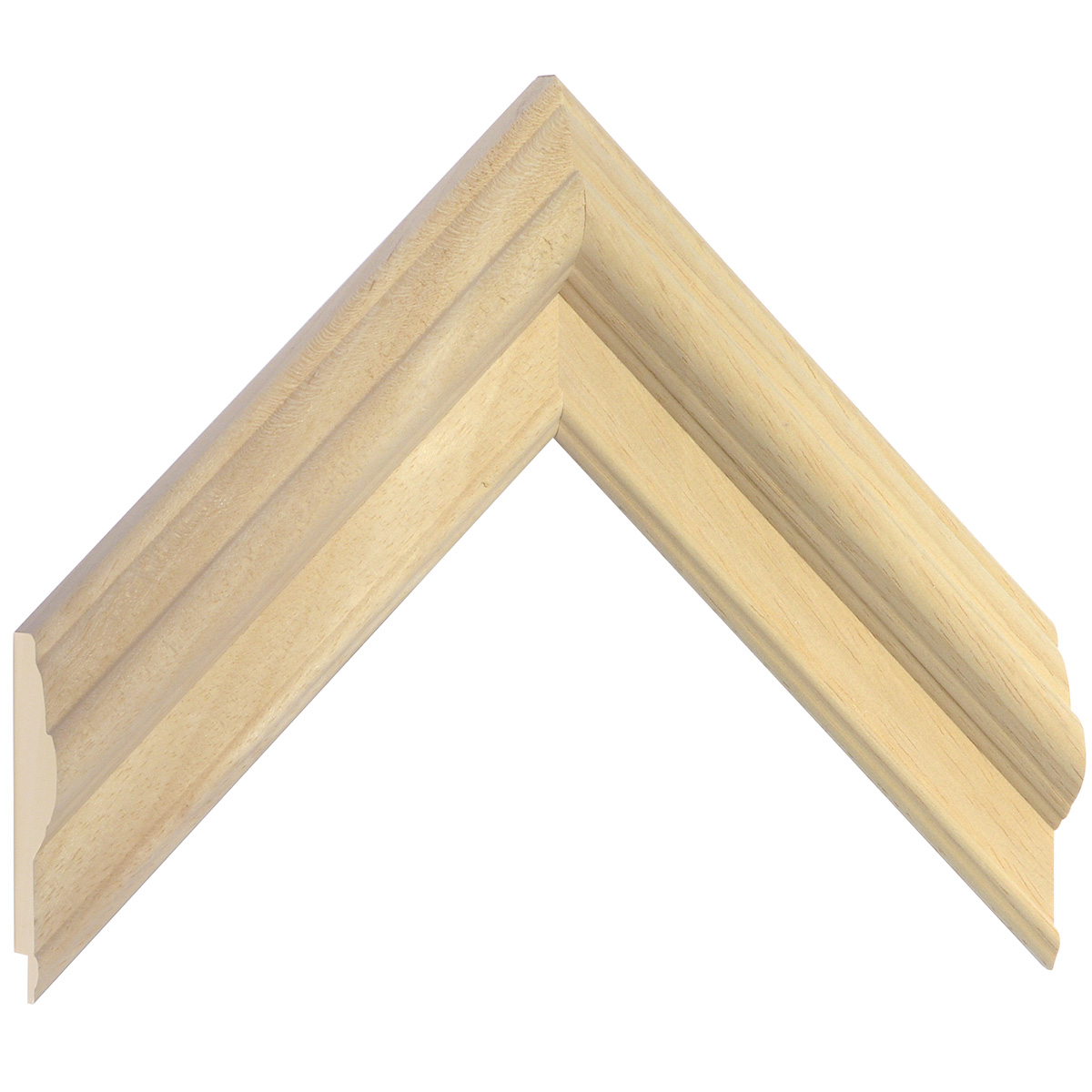Moulding lime tree, width 50mm, height 25 - bare timber - Sample