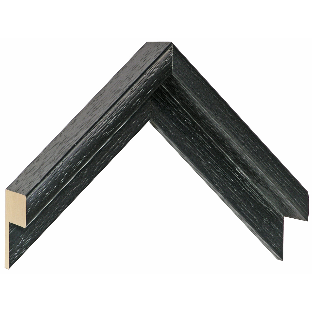 Corner sample of moulding 583NERO - Sample