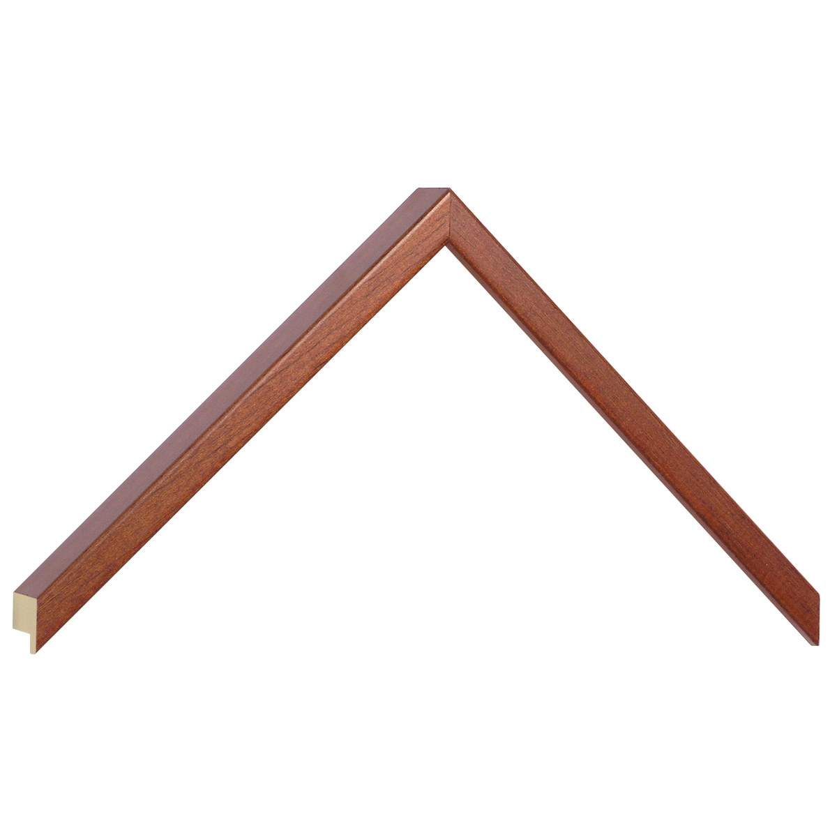 Moulding ayous, width 10mm, height 25mm - mahogany - Sample