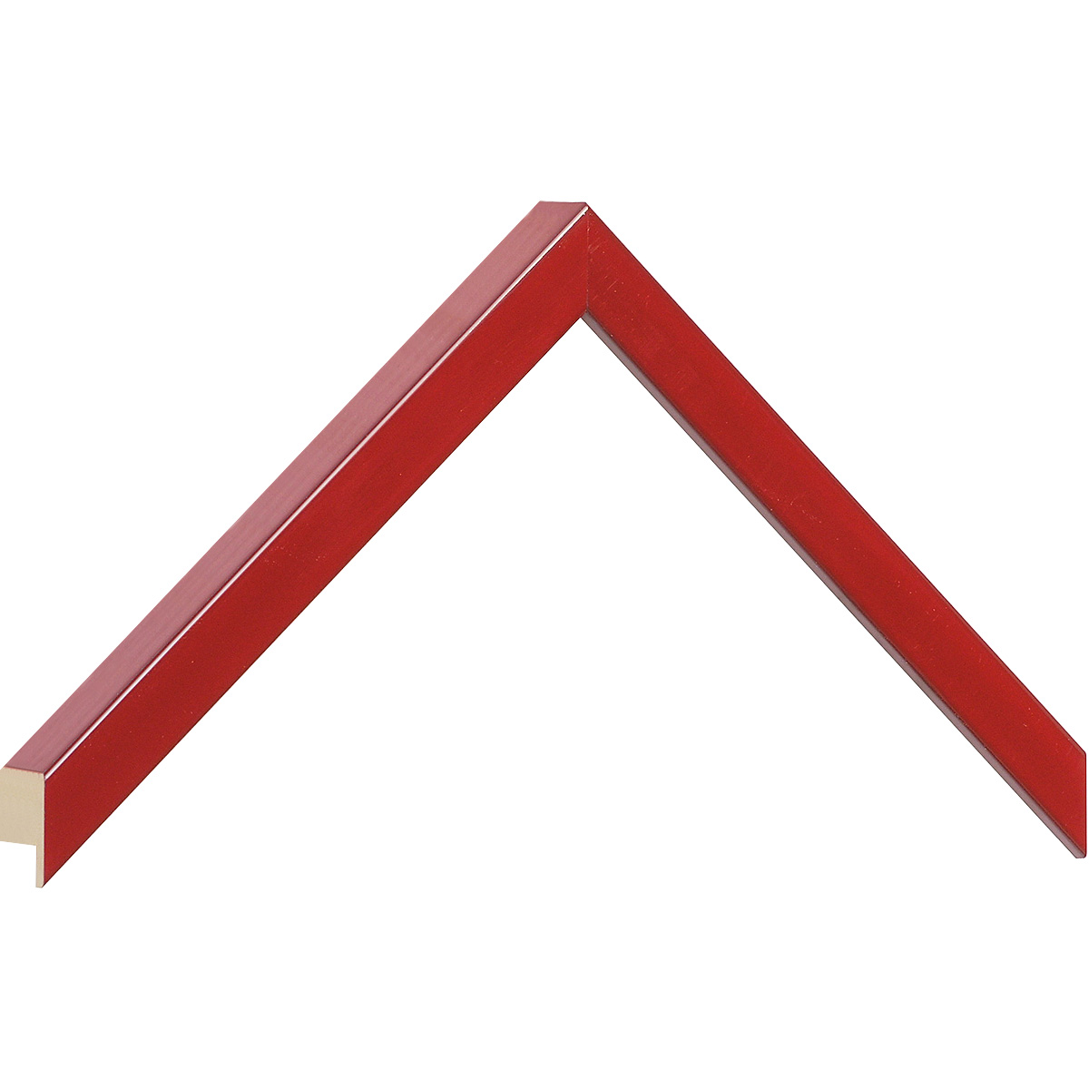 Moulding ayous, width 15mm height 25 - red lacquered - Sample