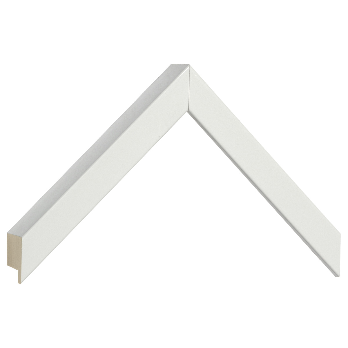 Moulding ayous, width 20mm, height 32 - White lacquered - Sample