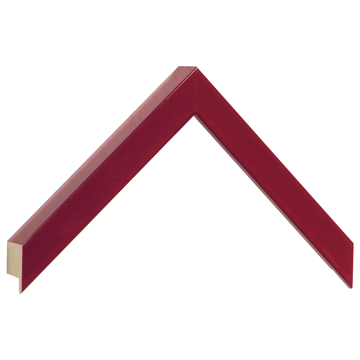 Moulding ayous, width 20mm height 32 - red lacquered - Sample