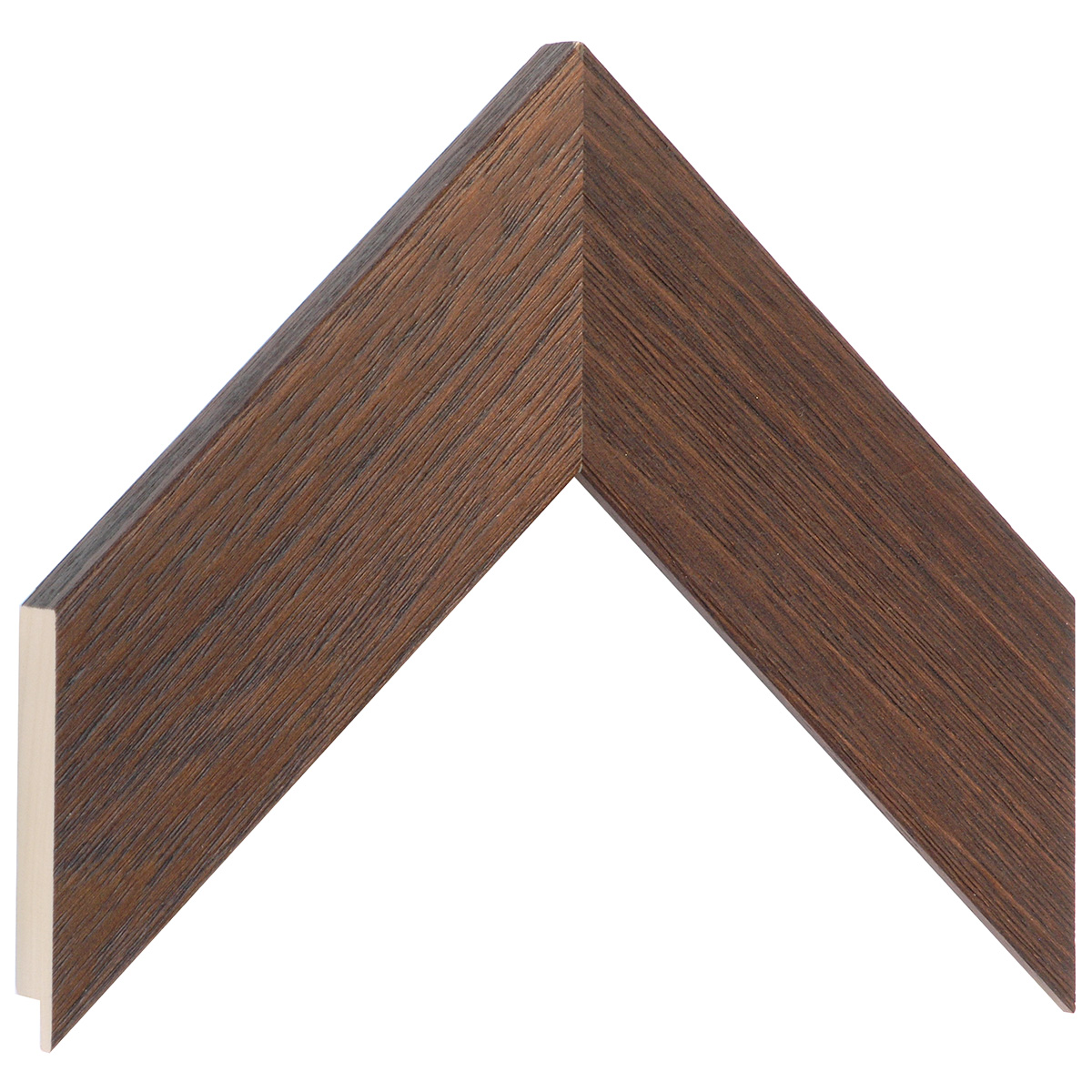 Moulding ayous, width 58mm, height 20 - Walnut, open grain  - Sample