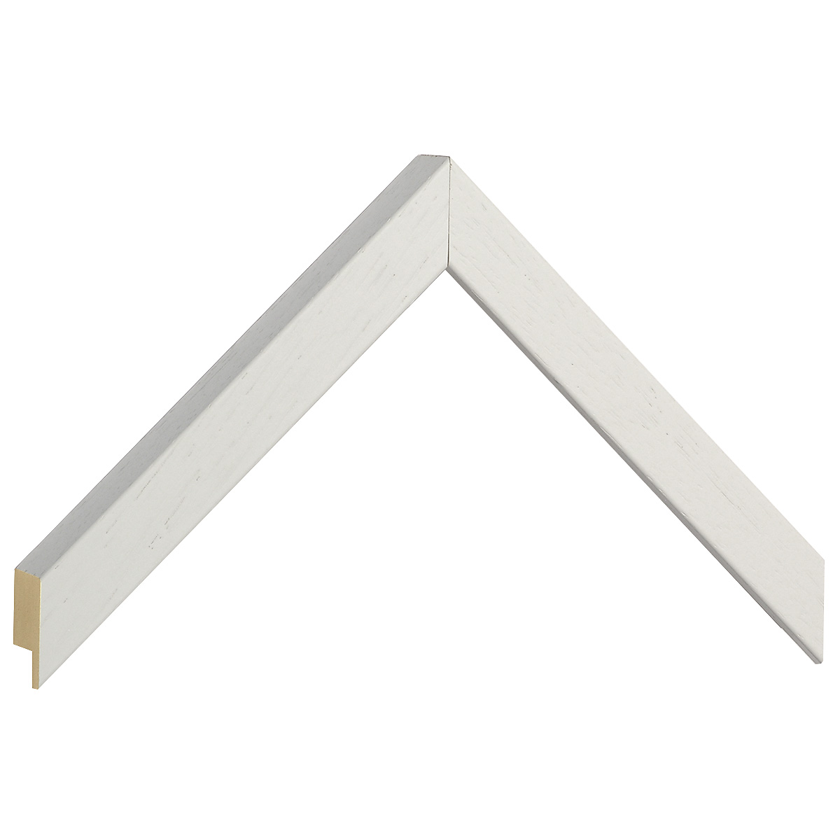 Moulding ayous, width 20mm height 25 - White, open grain - Sample