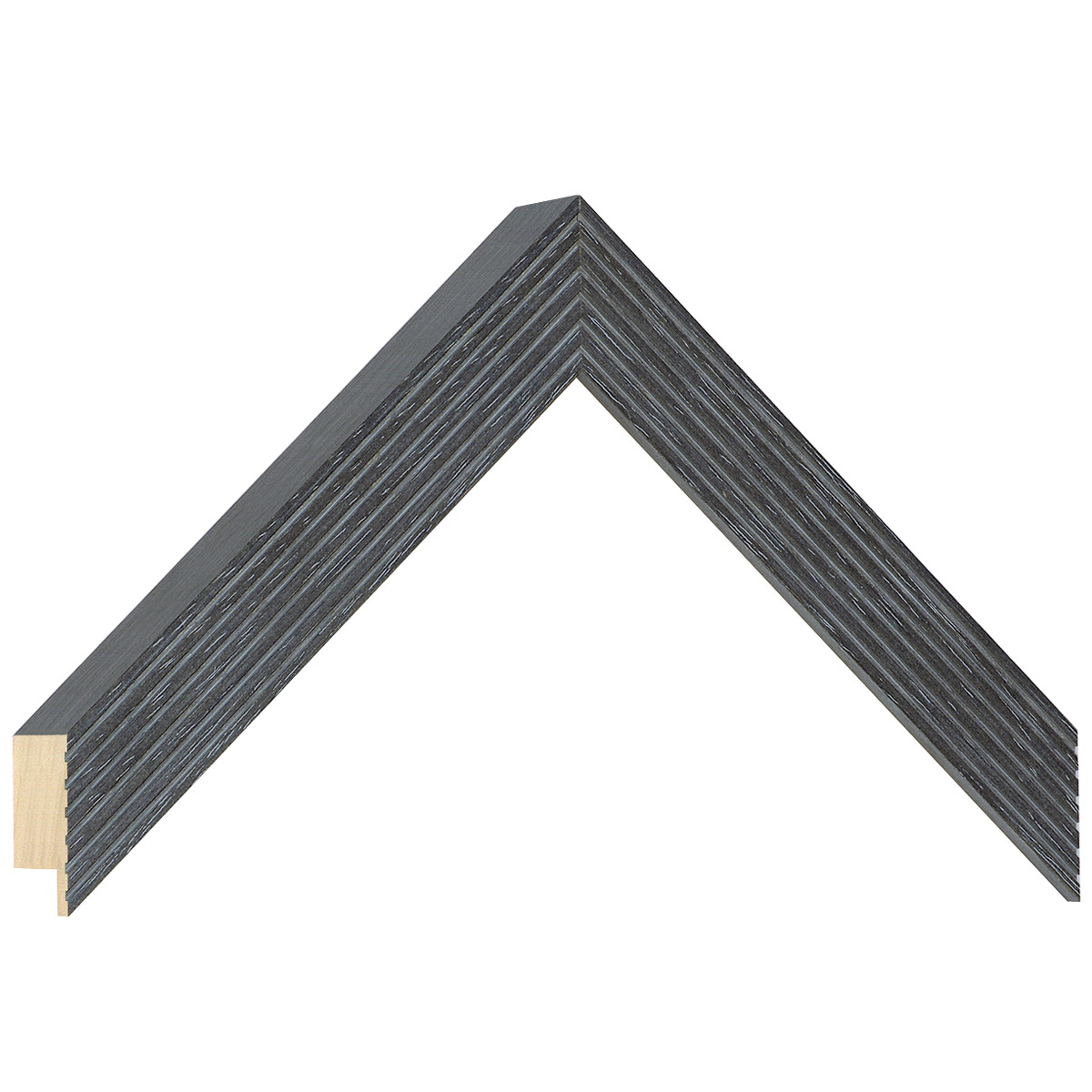 Moulding ayous, width 24mm, height 33 - Iron gray - Sample
