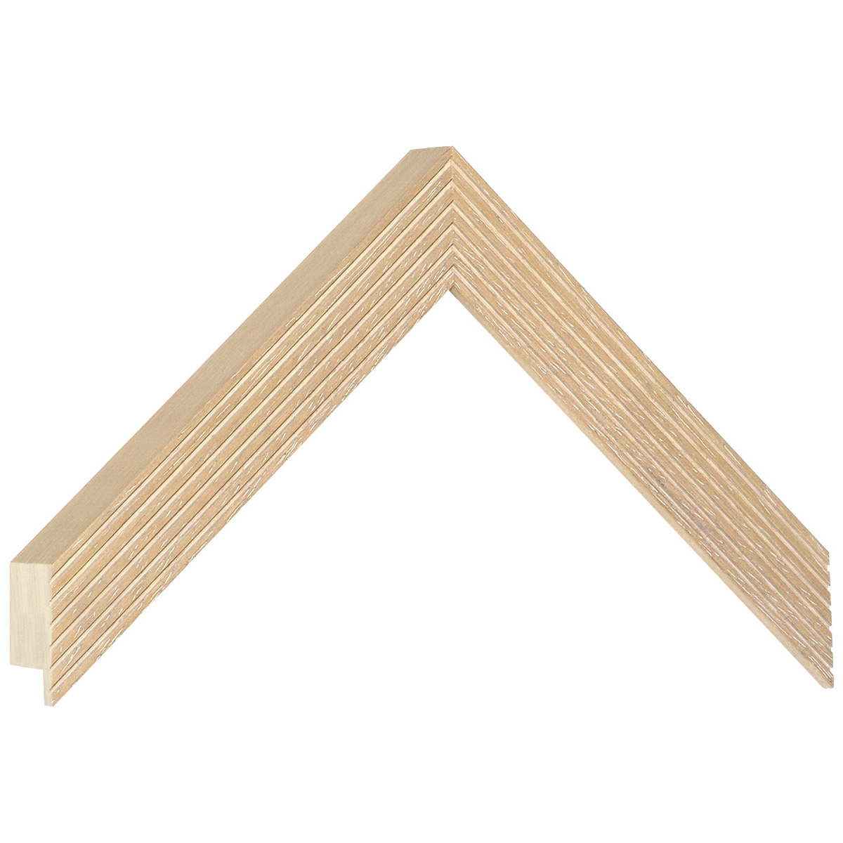 Moulding ayous, width 24mm, height 33 - Natural timber - Sample