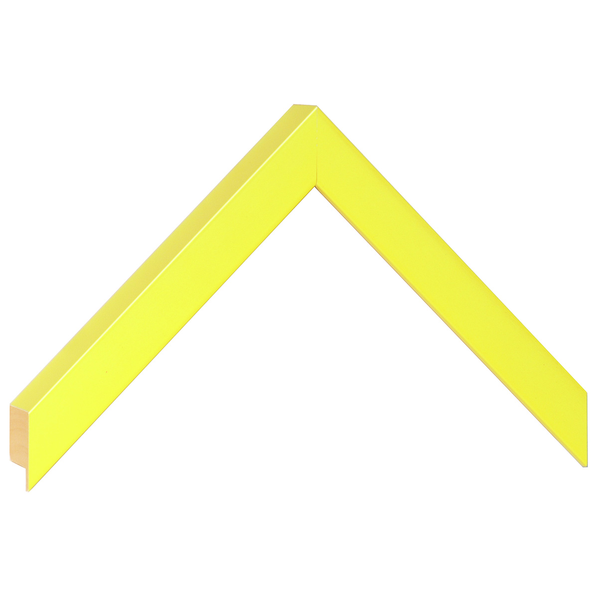 Moulding ayous, width 20mm, height 25 - Lemon yellow - Sample