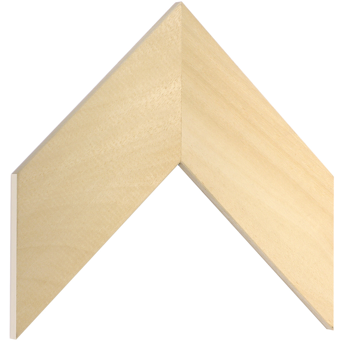 Moulding ayous, width 70mm, height 10mm, bare timber - Sample